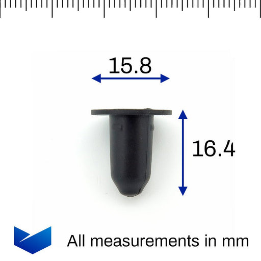 Rubber Insert for Mounting Fasteners, Skoda 3C0853586 - VehicleClips