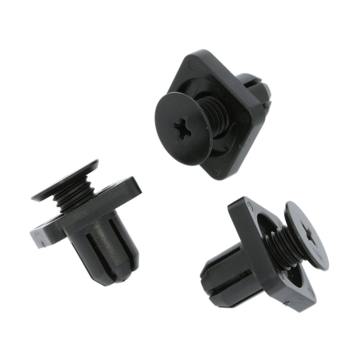 Screw Fit Plastic Clip, 10mm Hole, Square Collar, Honda 91514TG1T01, 91514 - TG1 - T01 - VehicleClips