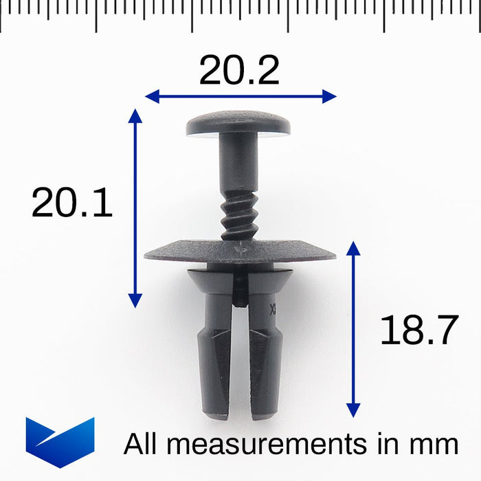 Screw Fit Plastic Fastener, BMW 51218205295 - VehicleClips