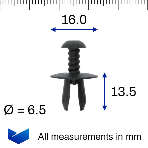 Screw Fit Plastic Trim Clip, BMW 07149193301, 07 14 9 193 301 - VehicleClips