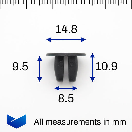 Screw Grommet, Expanding Nut, Nissan 0128100441 - VehicleClips
