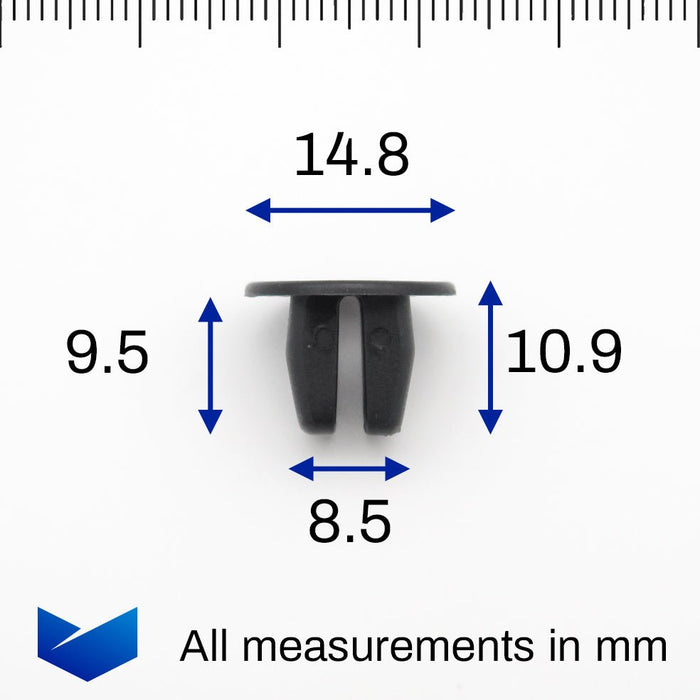 Screw Grommet, Expanding Nut, Nissan 0128100441 - VehicleClips