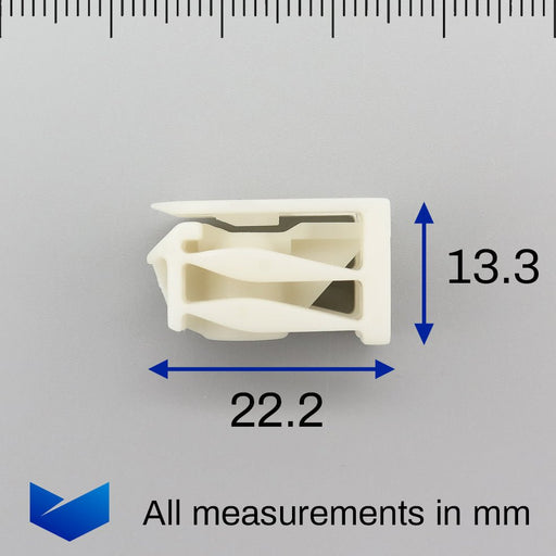 Screw Lock Nut, White, Volvo 30640993 - VehicleClips