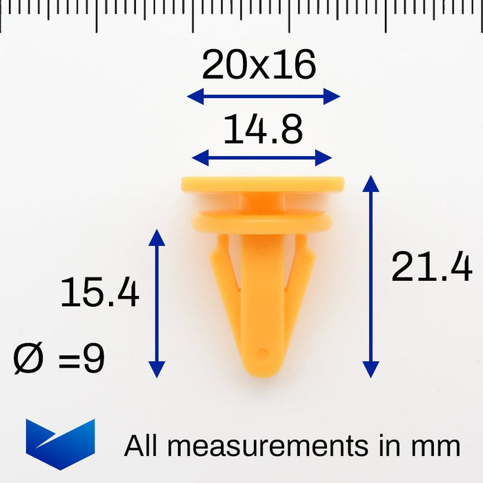 Side Moulding & Side Skirt Trim Clips, Kia 87756 - 4A000 - VehicleClips