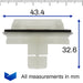 Side Skirt Sill Cover Clips, Mercedes A0009914371, A 000 991 43 71 - VehicleClips