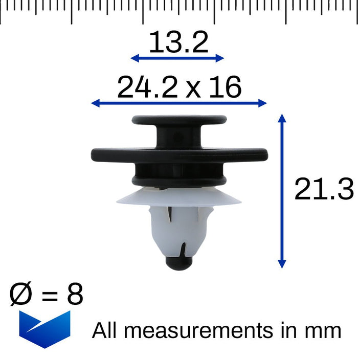 Side Skirt & Sill Moulding Clips, Volvo 30640643 - VehicleClips