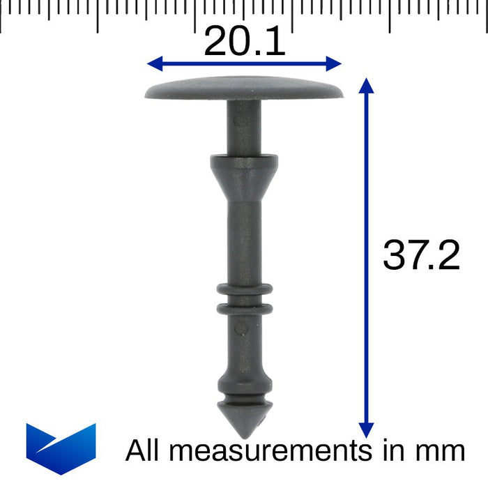 Side Skirt Sill Moulding Cover Clips, Fiat 51934463 - VehicleClips