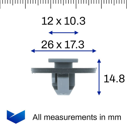 Side Skirt & Sill Moulding Cover Clips, Hyundai 87758CW000 - VehicleClips