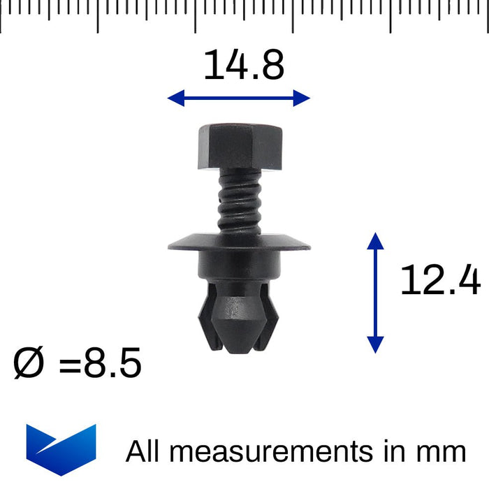 Side Skirt, Sill Moulding & Undertray Clips - Volkswagen 3C0853934 - VehicleClips