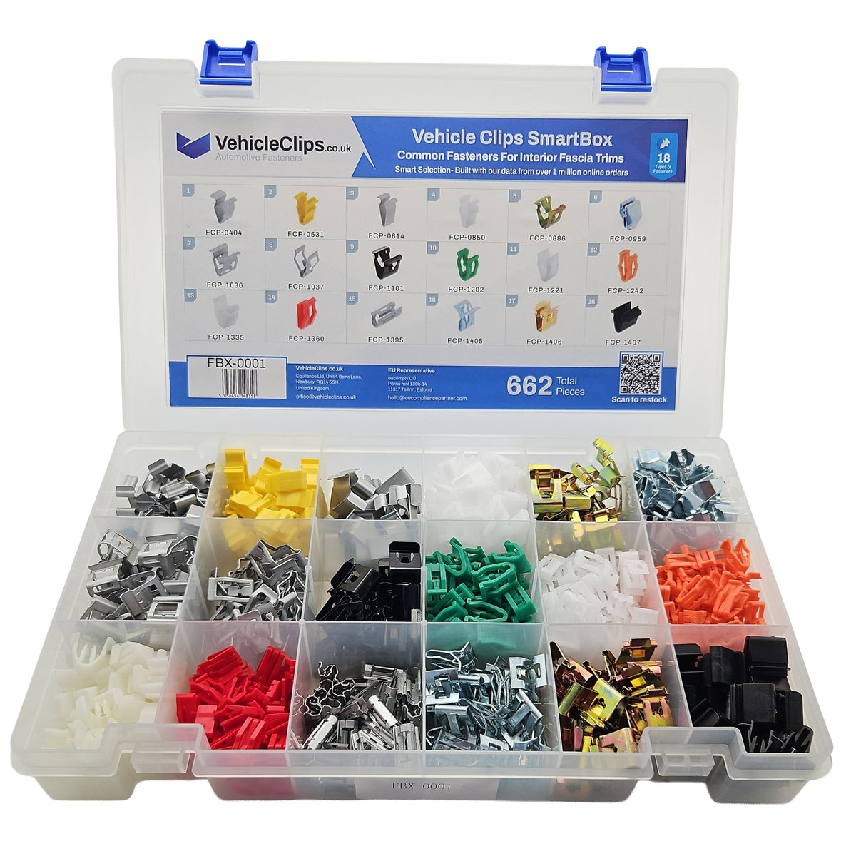 SmartBox Common Automotive Fasteners For Interior Fascia Trims - VehicleClips