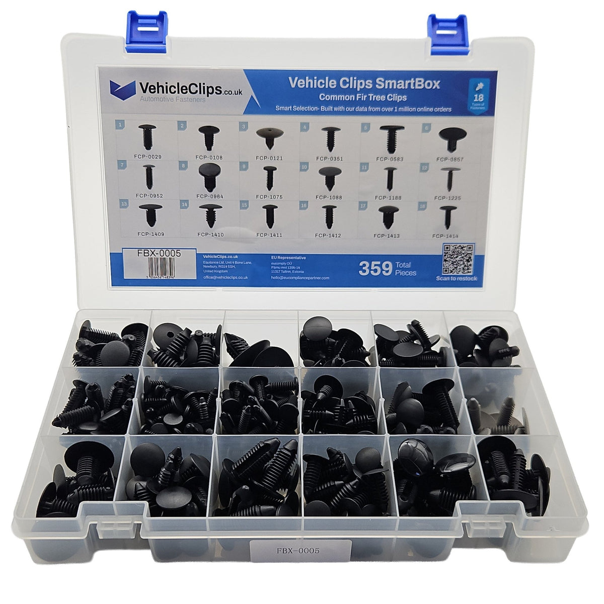 SmartBox Common Automotive Fir Tree Trim Clips - VehicleClips