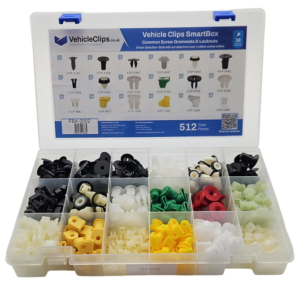 SmartBox Common Automotive Screw Grommets & Locknuts - VehicleClips