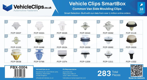SmartBox Common Van Side Moulding Trim Clips - VehicleClips