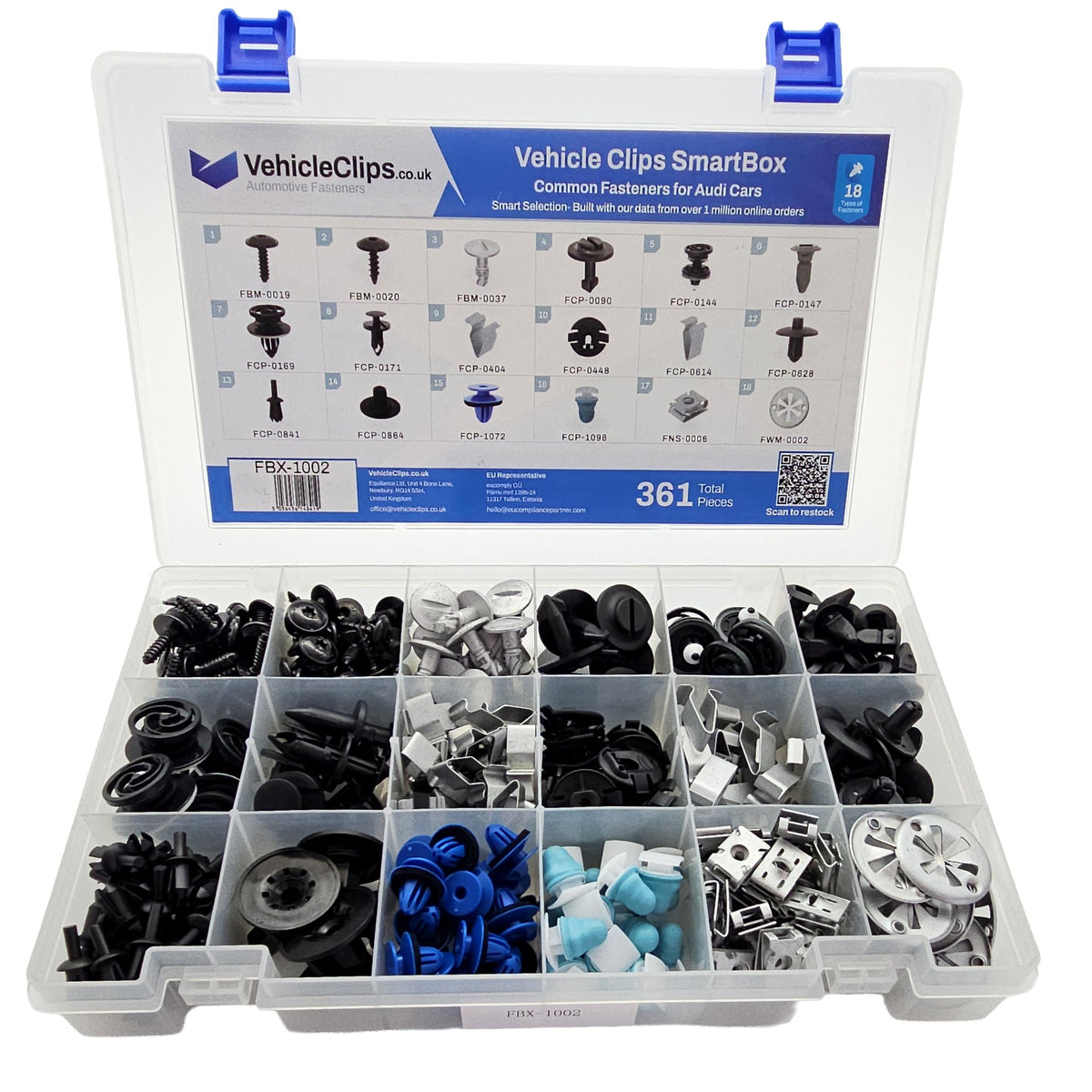 SmartBox Trim Clip & Fastener Assortment for Audi Cars - VehicleClips