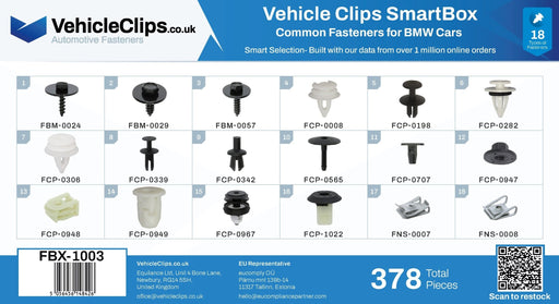 SmartBox Trim Clip & Fastener Assortment for BMW Cars - VehicleClips