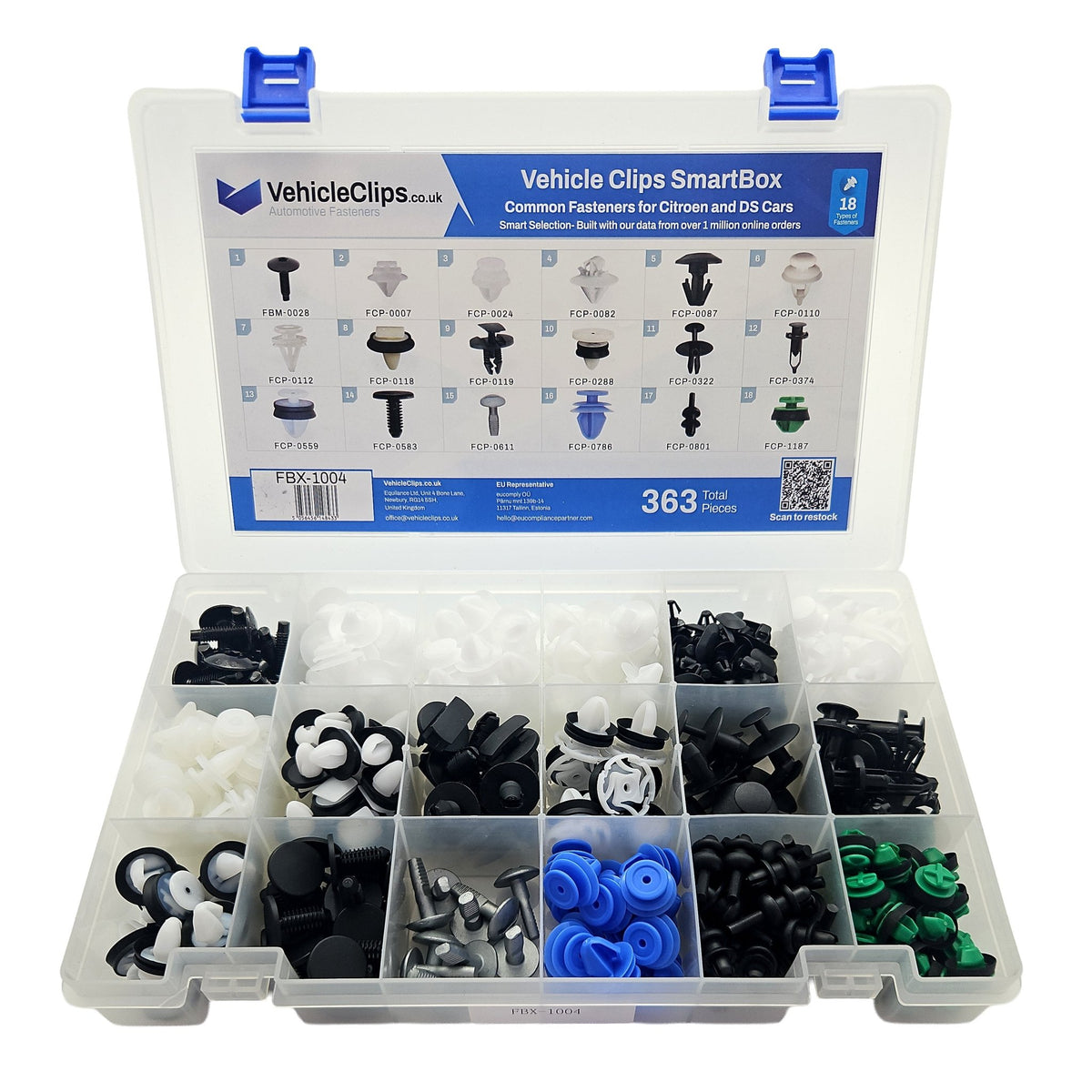 SmartBox Trim Clip & Fastener Assortment for Citroen & DS Cars - VehicleClips