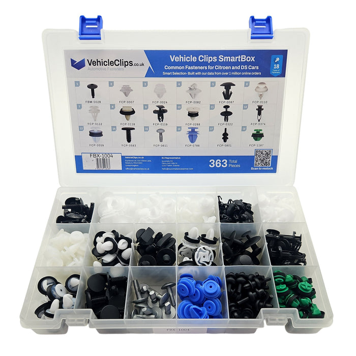 SmartBox Trim Clip & Fastener Assortment for Citroen & DS Cars - VehicleClips
