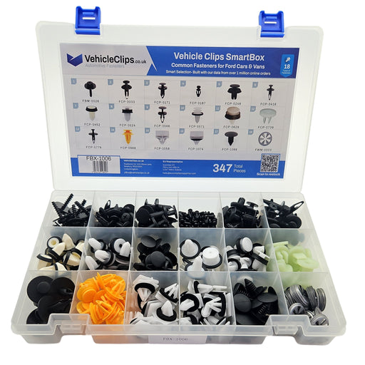 SmartBox Trim Clip & Fastener Assortment for Ford Vehicles - VehicleClips