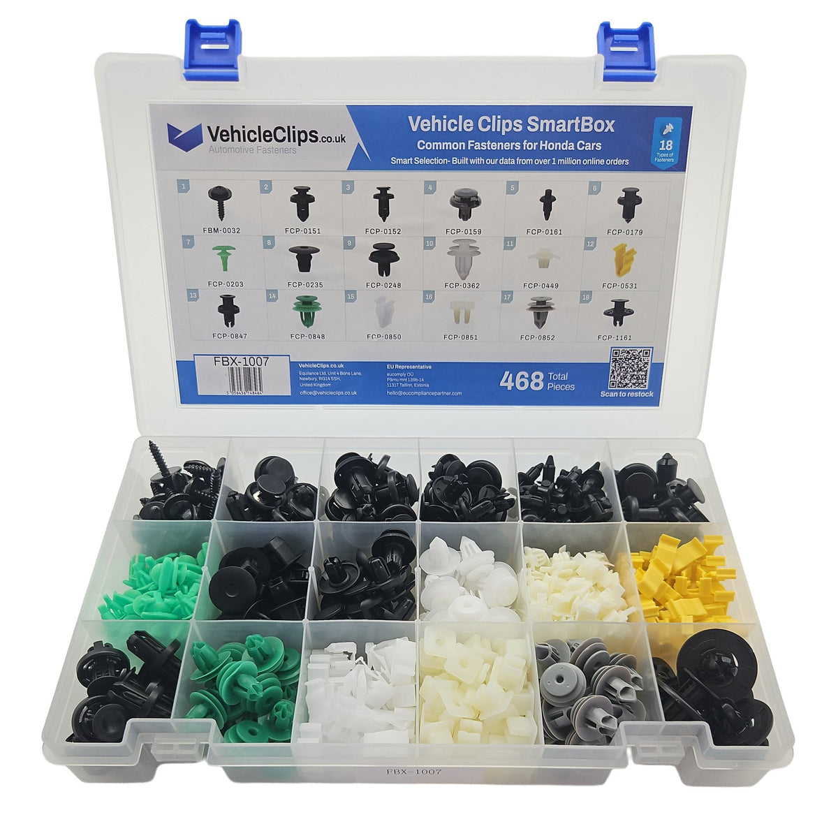 SmartBox Trim Clip & Fastener Assortment for Honda Cars - VehicleClips