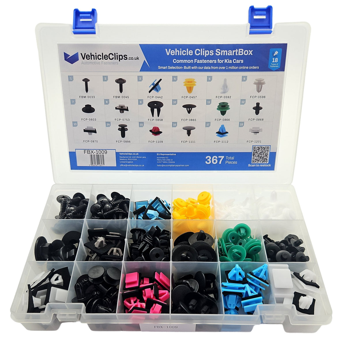 SmartBox Trim Clip & Fastener Assortment for Kia Vehicles - VehicleClips