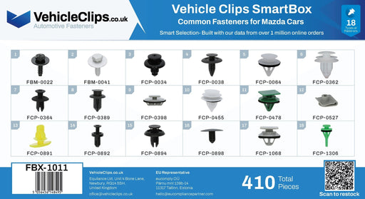 SmartBox Trim Clip & Fastener Assortment for Mazda Vehicles - VehicleClips