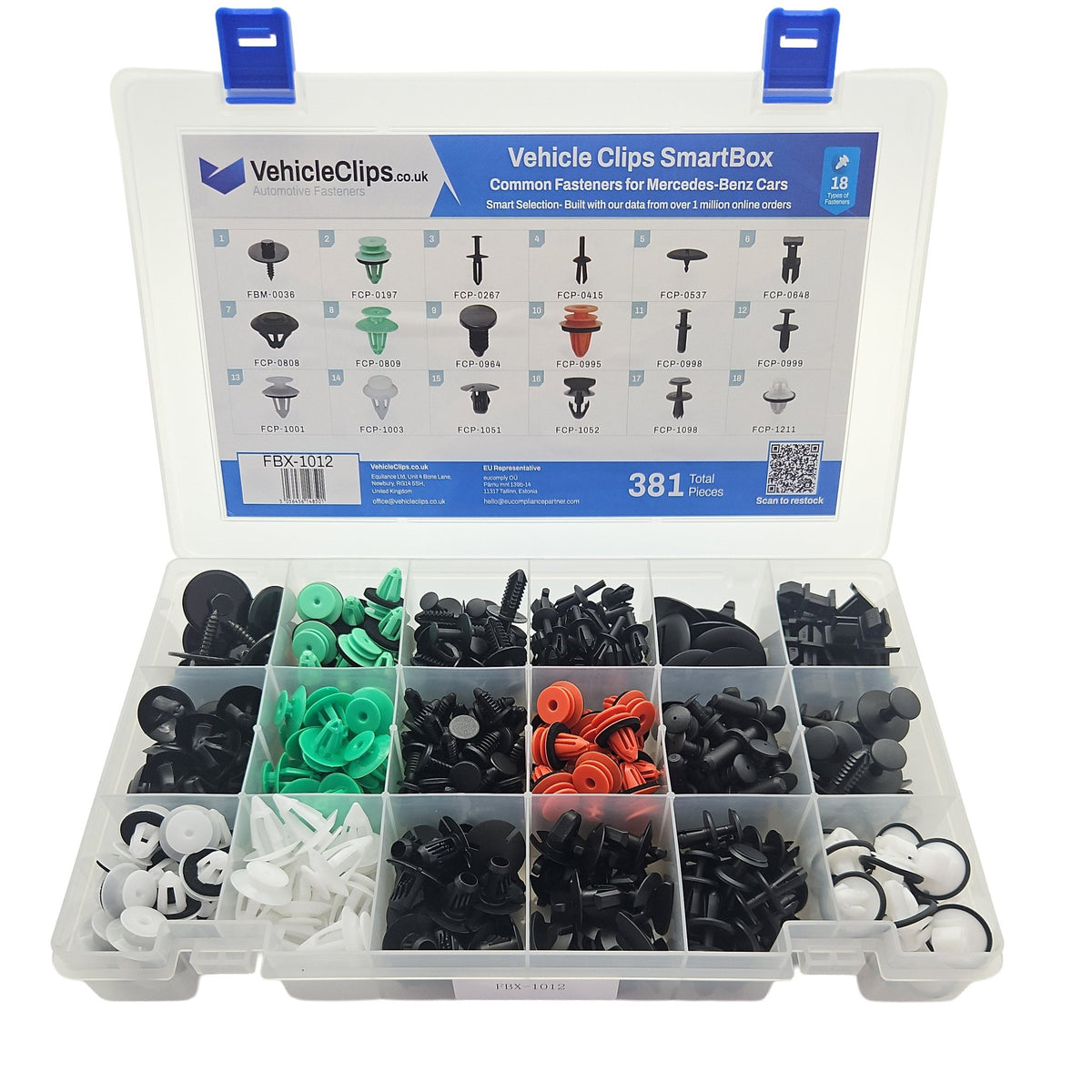 SmartBox Trim Clip & Fastener Assortment for Mercedes-Benz Vehicles - VehicleClips