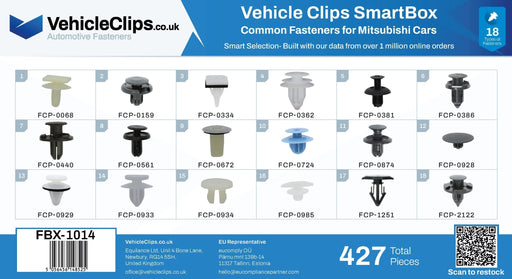SmartBox Trim Clip & Fastener Assortment for Mitsubishi - VehicleClips