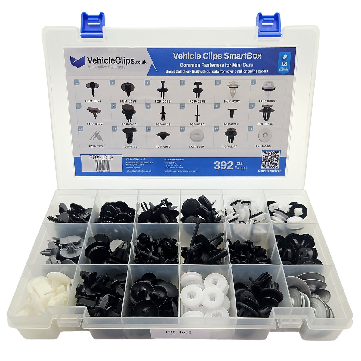 SmartBox Trim Clip & Fastener Assortment for Modern Mini Cars - VehicleClips