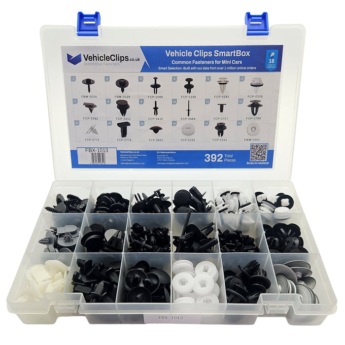 SmartBox Trim Clip & Fastener Assortment for Modern Mini Cars - VehicleClips