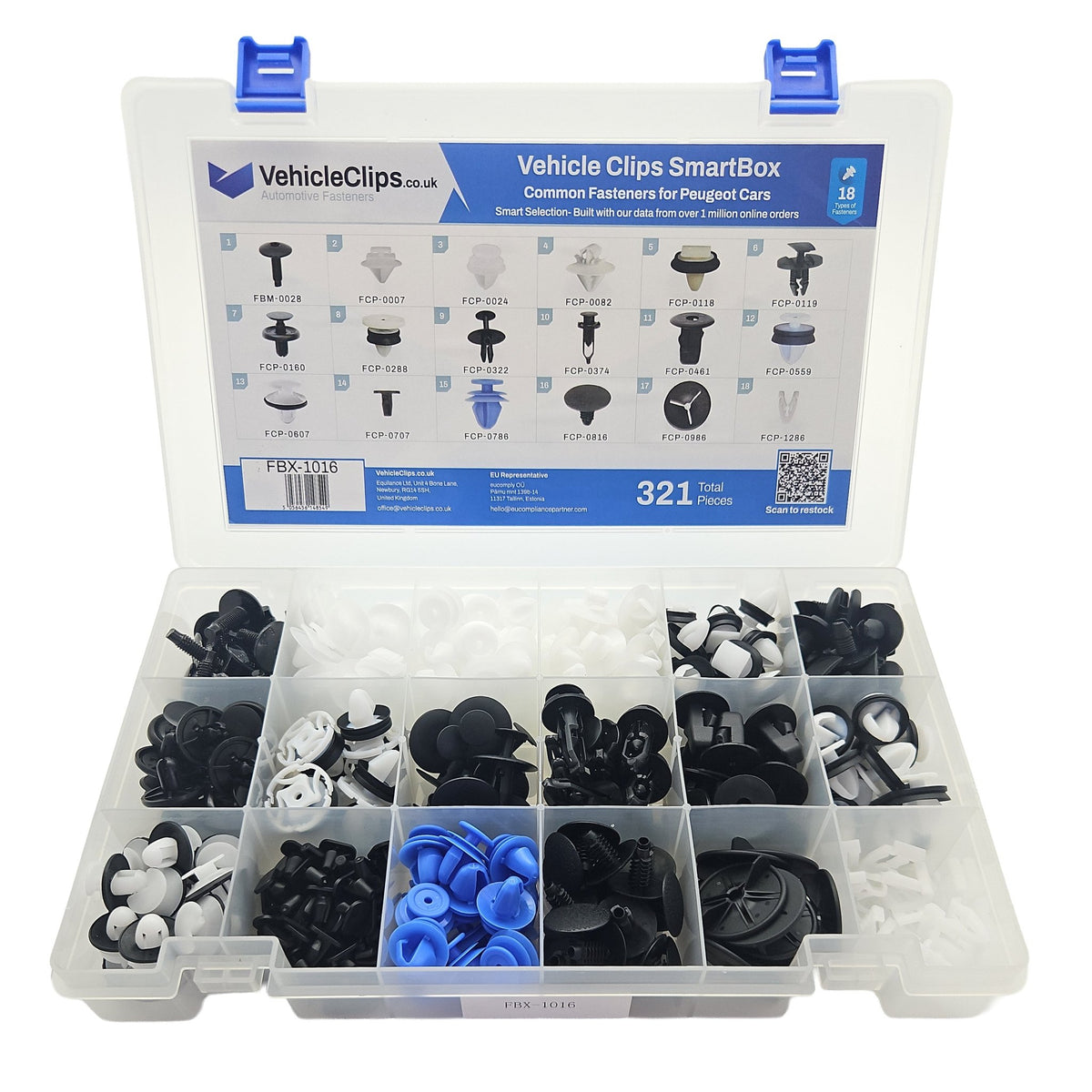 SmartBox Trim Clip & Fastener Assortment for Peugeot - VehicleClips
