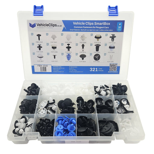 SmartBox Trim Clip & Fastener Assortment for Peugeot - VehicleClips