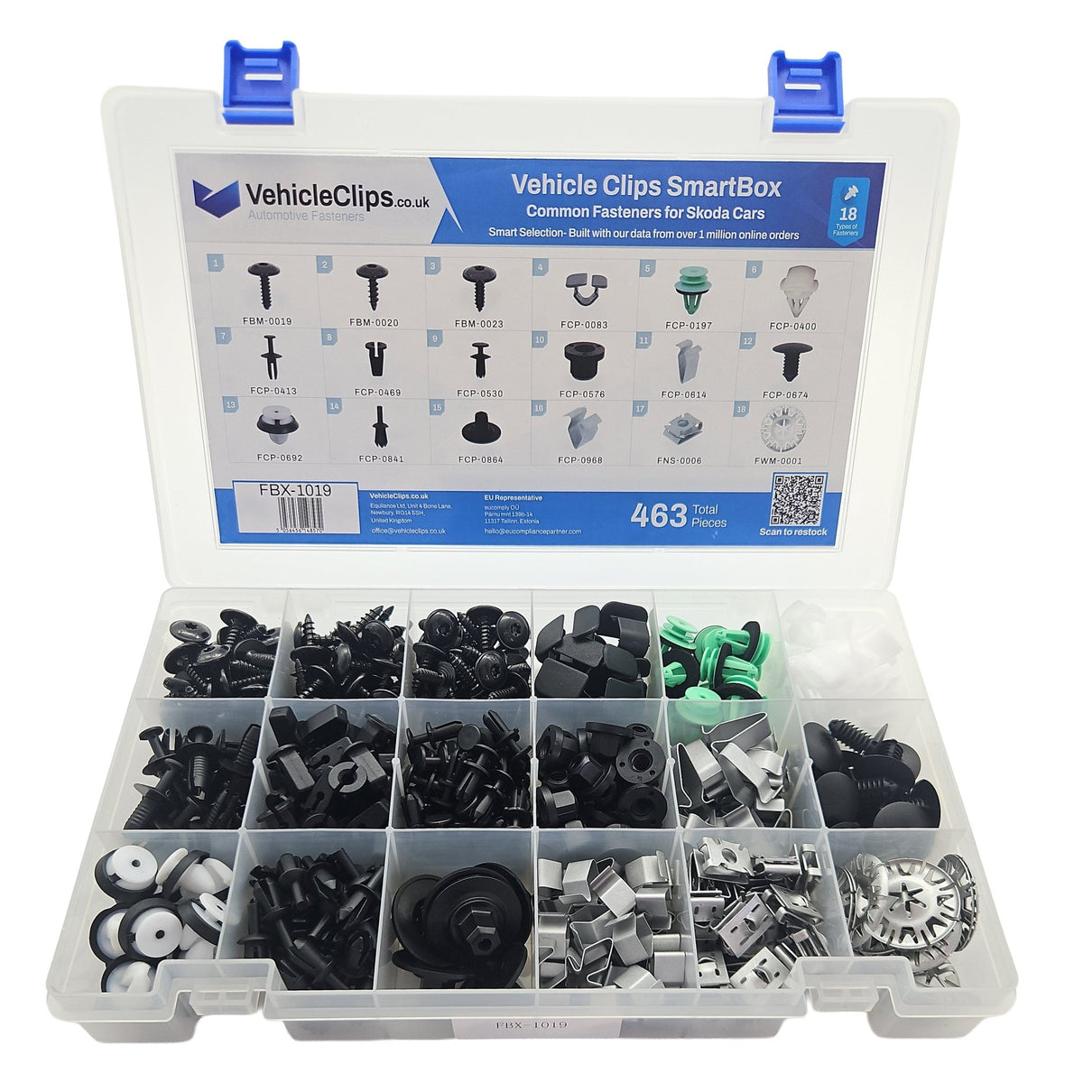 SmartBox Trim Clip & Fastener Assortment for Skoda Cars - VehicleClips