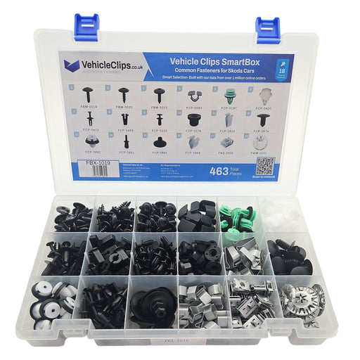 SmartBox Trim Clip & Fastener Assortment for Skoda Cars - VehicleClips