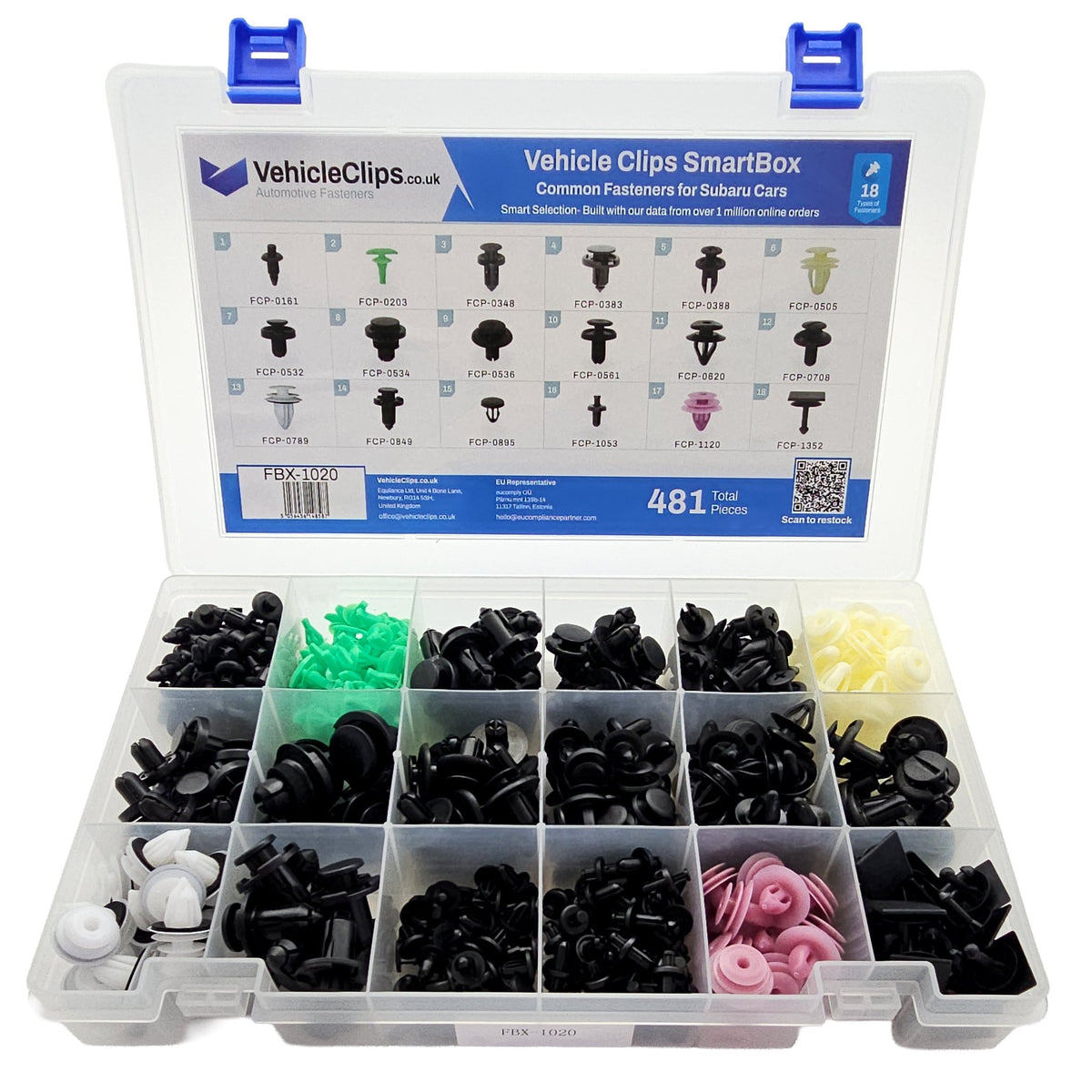 SmartBox Trim Clip & Fastener Assortment for Subaru Cars - VehicleClips