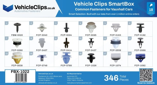SmartBox Trim Clip & Fastener Assortment for Vauxhall / Opel Cars - VehicleClips