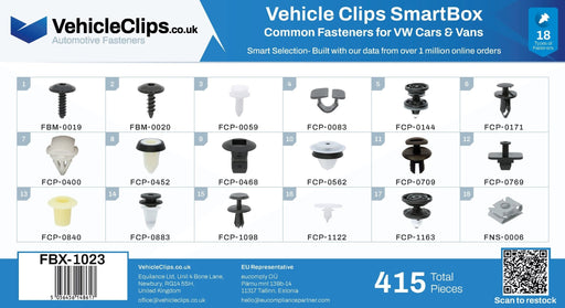 SmartBox Trim Clip & Fastener Assortment for Volkswagen Cars - VehicleClips