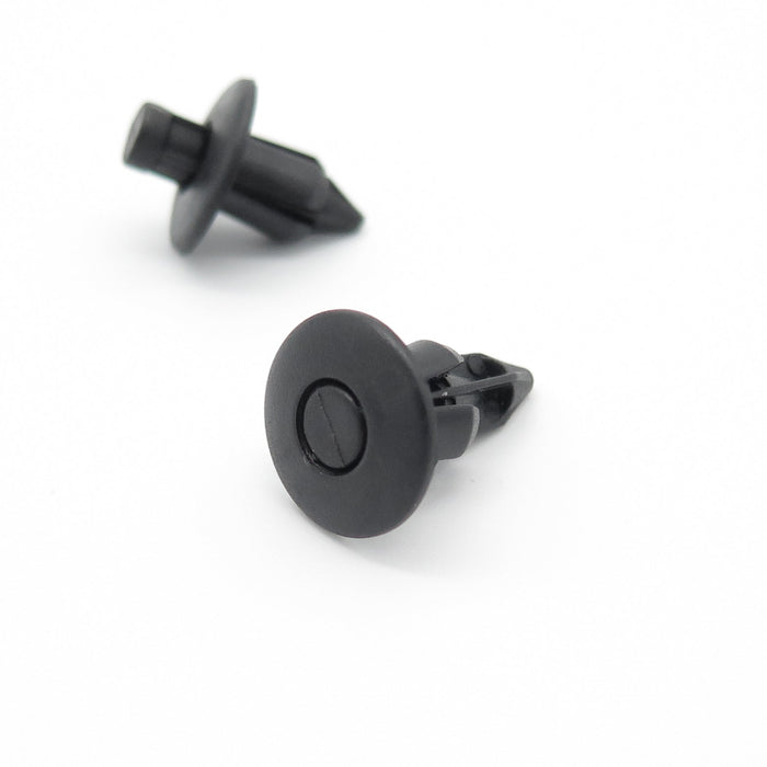 Suzuki Black Plastic Rivets - Trim Clips for Bumpers, Sideskirts, Sills & Fairing 09409 - 07308 - 5PK - VehicleClips