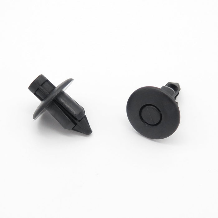 Suzuki Black Plastic Rivets - Trim Clips for Bumpers, Sideskirts, Sills & Fairing 09409 - 07308 - 5PK - VehicleClips