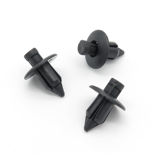 Suzuki Black Plastic Rivets - Trim Clips for Bumpers, Sideskirts, Sills & Fairing 09409 - 07308 - 5PK - VehicleClips