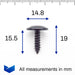 Torx Headed Screw for Arch Linings & Splashguards, Polestar 30640602 - VehicleClips