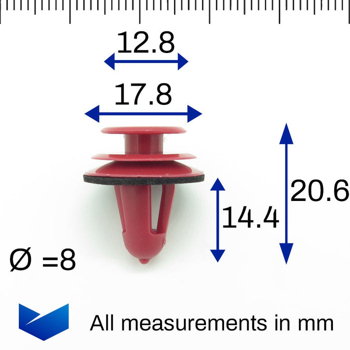 Toyota Plastic Trim Clips for Door Cards, Panels, Trims and Fascias - 67771 - 28020 - VehicleClips