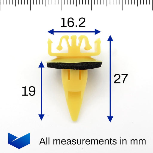 Toyota Rav4 Mk2 Rear Wheel Arch Flare Moulding Clips, Toyota 7549442010 - VehicleClips