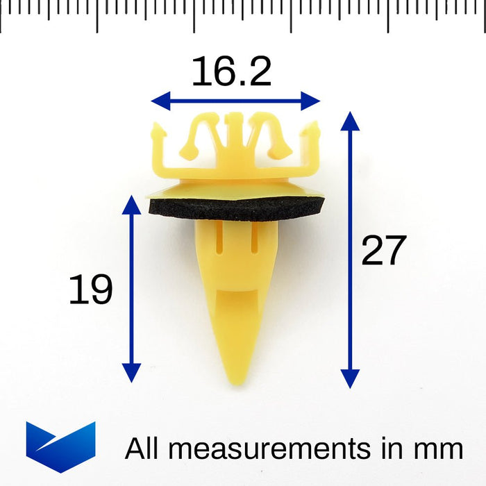 Toyota Rav4 Mk2 Rear Wheel Arch Flare Moulding Clips, Toyota 7549442010 - VehicleClips
