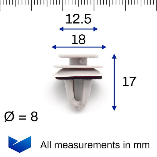 Trim Panel and Moulding Clips, BMW 07142754954 - VehicleClips
