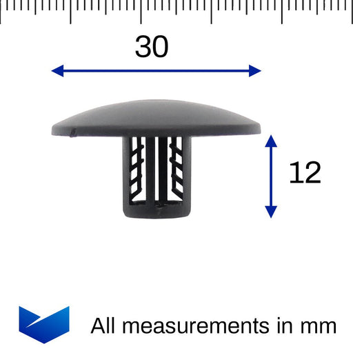 Trim Panel, Wheel Arch Lining & Carpet Stud Clips - Renault 7703081054, 7703081227 - VehicleClips