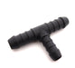 Twin 12mm to 10mm Car Heater & Breather Hose Connector, T - piece, Nylon PA66 - VehicleClips