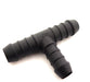 Twin 14mm to 12mm Car Heater & Breather Hose Connector, T - piece, Nylon PA66 - VehicleClips