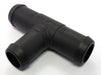 Twin 22mm to 20mm Car Heater & Breather Hose Connector, T - piece, Nylon PA66 - VehicleClips