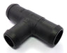 Twin 25mm to 22mm Car Heater & Breather Hose Connector, T - piece, Nylon PA66 - VehicleClips
