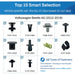Volkswagen Beetle Fastener Assortment A5 (2012 - 2019) - 50 Piece Kit with Top 10 Most Common Clips & Fixings - VehicleClips